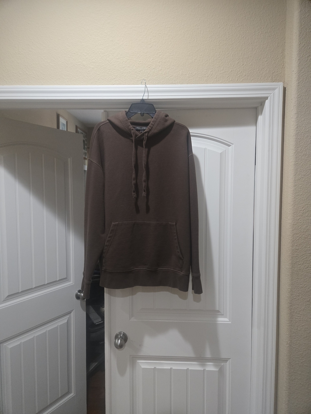 Banana Republic Men's Brown Pullover Hoodie Size XL